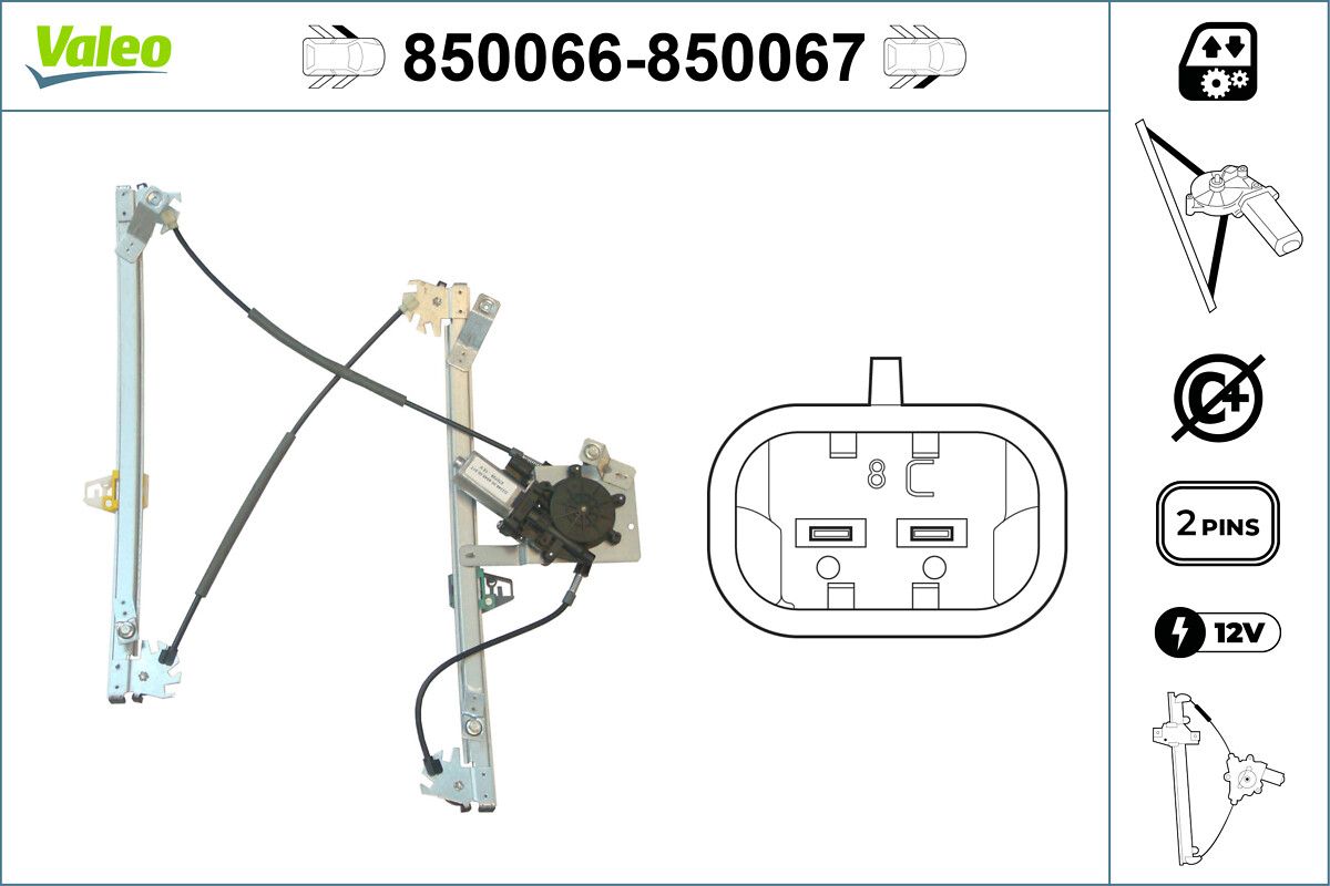 Cam Mekanizmasi On Sol Motorlu Xsara 97=> | VALEO 850066 | OEM 9221G4 9221G4 9221H4 9221H4