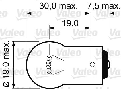 Ampul 12V 10W 53 (10 Lu Paket) | VALEO 032221