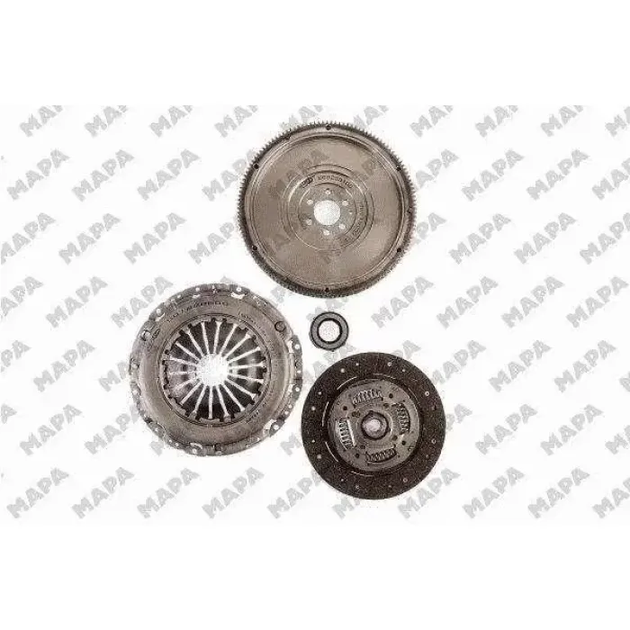Volant+Debriyaj Set Caddy Passat Golf 5 A3 Jetta Superb Bjb Bls Bxe Bkc 1,9 Tdi Golf 6 A3 Cayb Cayc Sabit Gobek (T5 Icin Uyumlu Degil) | MAPA 001228 620 | OEM 03G141015F 03G141015M
