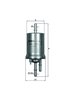 Yakit Filtresi (Benzin) / (4 Bar) Bora Caddy III Eos Golf V / VI / Plus Jetta III / IV Polo Touran A3 Tt Altea Cordoba Ibiza IV / V Leon Toledo III / IV Fabia Octavia Rapid Roomster Superb Beetle 1,2TSI 1,4 / 1,8 / 2,0TFSI 1,6 / 2,0FSI 98> | MAHLE