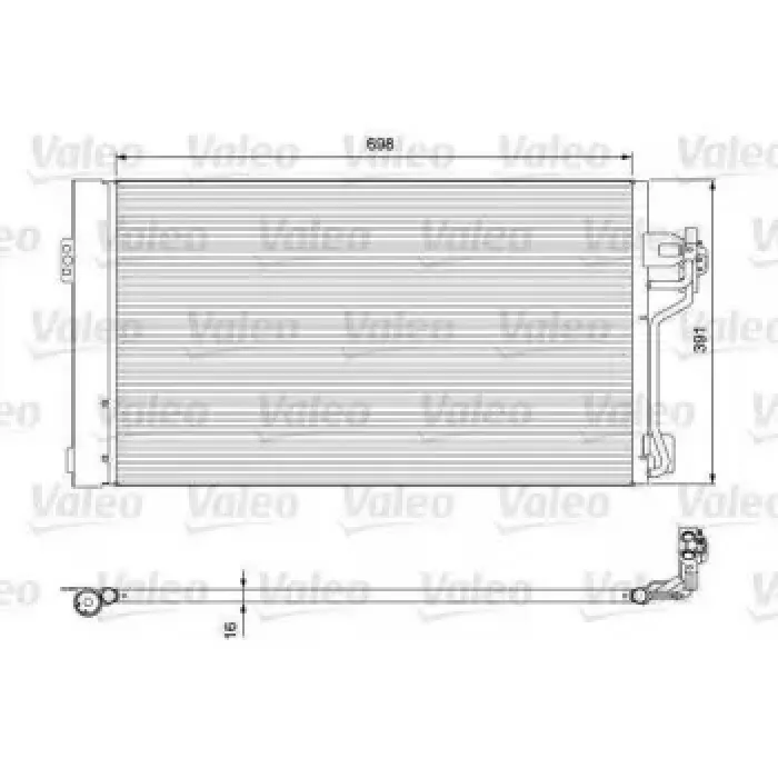 Klima Radyatoru Viano W639 03> Vito W639 03> | VALEO 814391 | OEM A6398350800