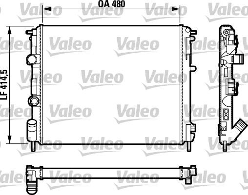 Motor Radyator Clio II 1,9D | VALEO 732761 | OEM 8200049080
