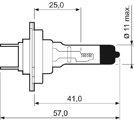 Halogen Ampul 12V H7 %50 Isik | VALEO 032519 | OEM 000000H7 000000H7 05104684AA 1000109712 05104684AA 1000109712