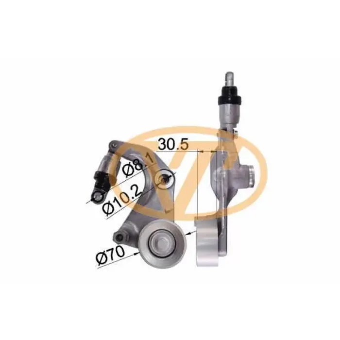 Alternator 5 Kayisi Otomatik Gergi Rulmani Komple Honda Civic 1.6 1.8 2006-2012 / Civic 2012-> Crv 2.0 2006-2012 / Crv 2012-> | ALT 06311 | OEM 31170-RZP-G02