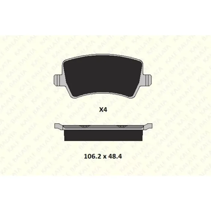 Arka Fren Balatasi S-Max 09> 06> Galaxy 3 06> / S60 10> S80 06> V60 V70 06> XC60 08> XC70 06> / Range Rover Evoque 11> | KALE B 24496 169 14 MSH | OEM 6G9J 2M008 FB LR027129 30671574