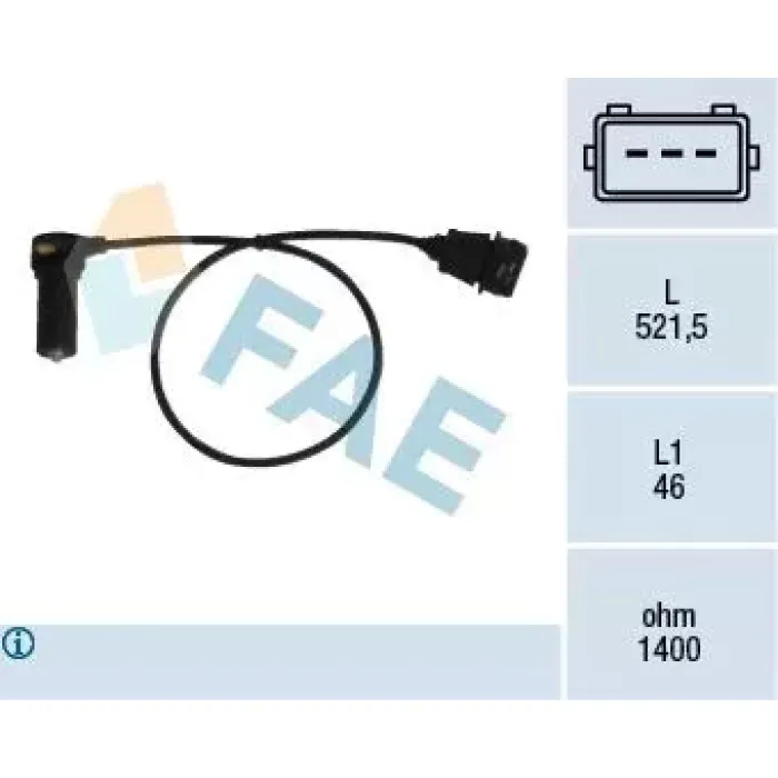 Krank Devir Sensoru T5 Beetle Bora Golf 4 Sharan A3 Alhambra Ibiza Leon Toledo Fabia AGR Agp Ahf | FAE 79066 | OEM 038907319
