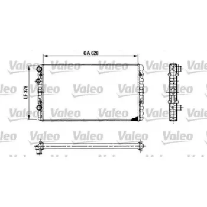 Motor Su Radyatoru Golf III Polo / Classic Vento 92>01 | VALEO 730955 | OEM 1H0121253BE 1H0121253BE 6N0121253AC 6N0121253AH 6N0121253AC 6N0121253AH