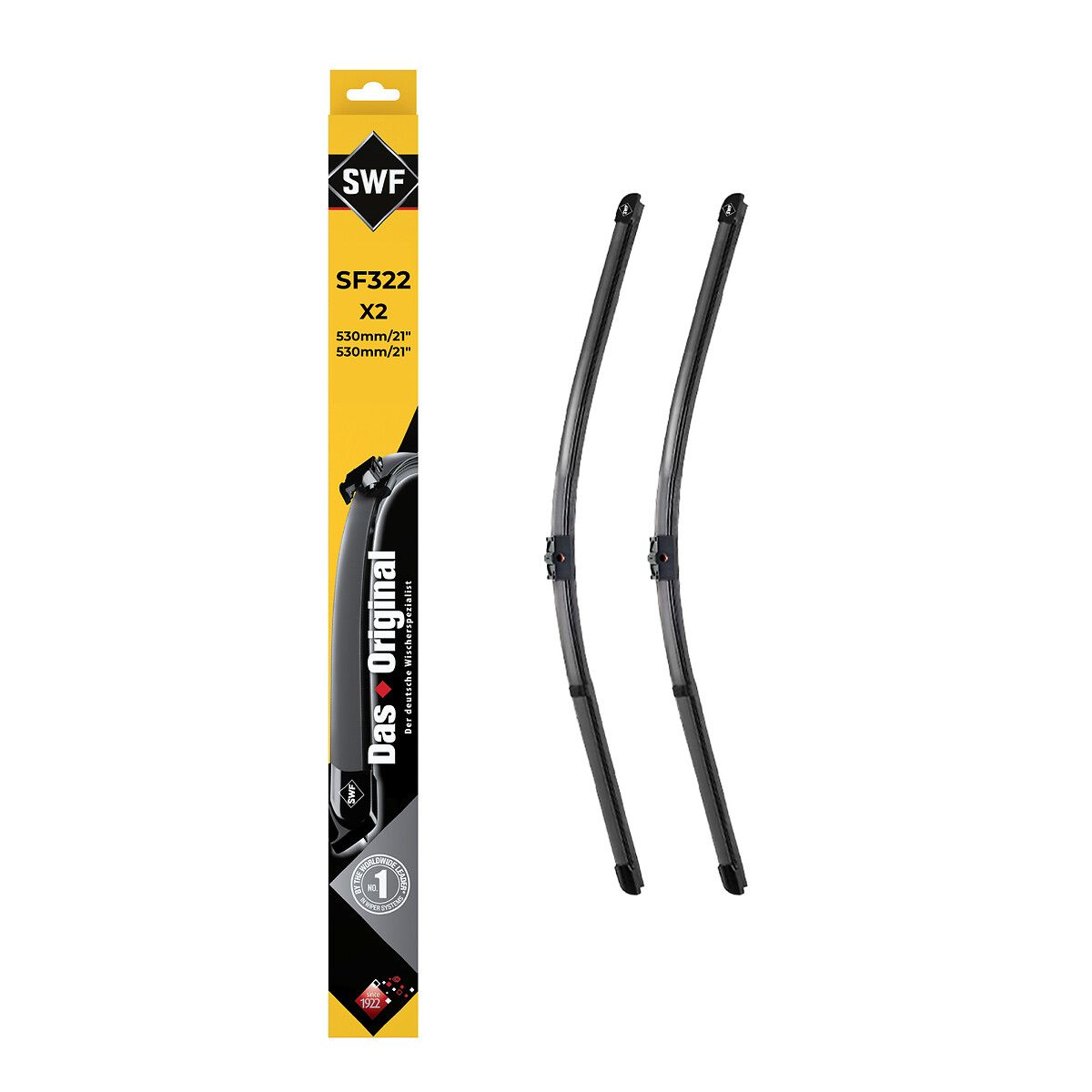 Swf Visioflex Flat Blade (X2) / (530+530 MM) Audi Tt 08; 03> | VALEO 119322 | OEM FB-SDPIN-530 FB-SDPIN-530 530 8N1955425D