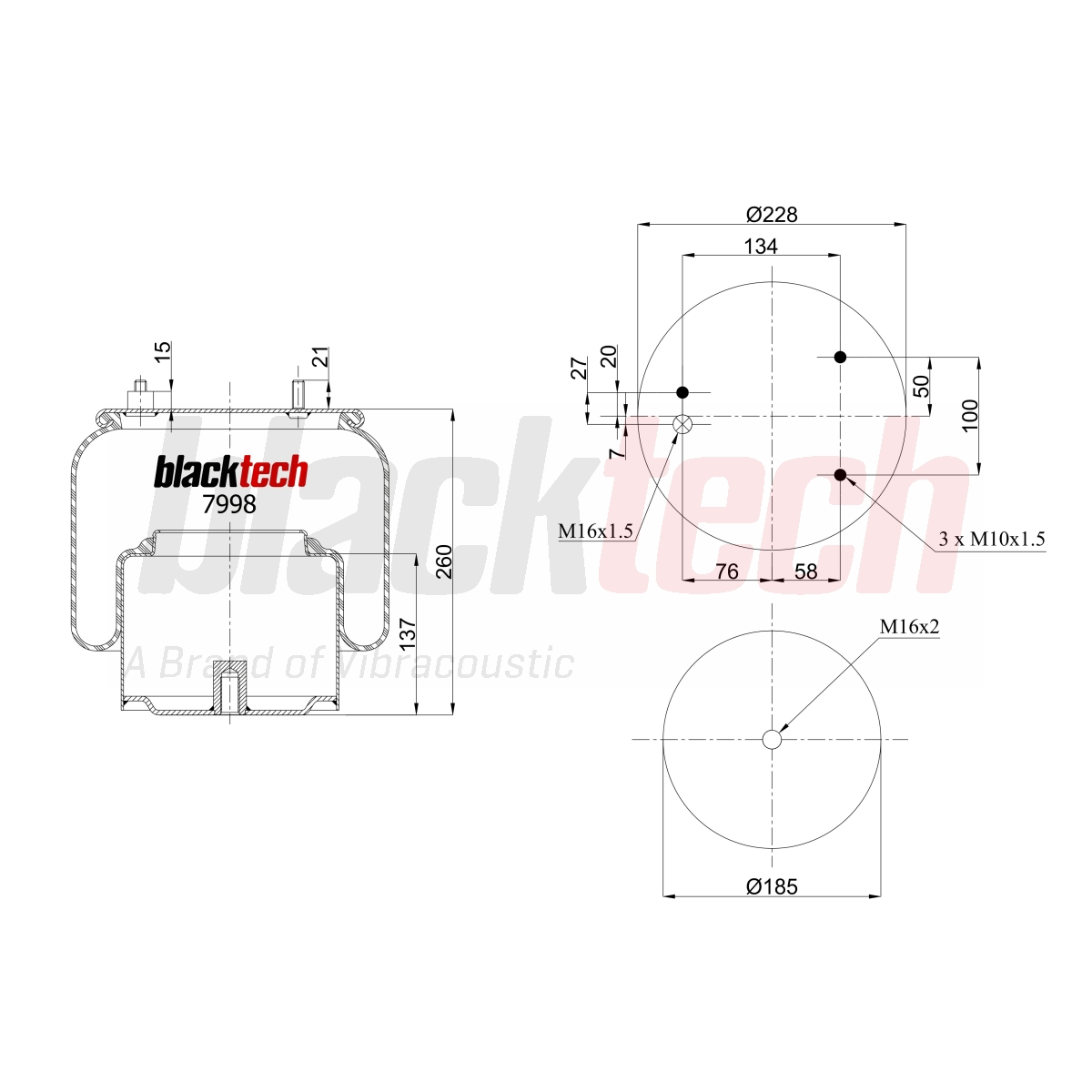 Körük Komple Metal Pistonlu | OEM 1286251