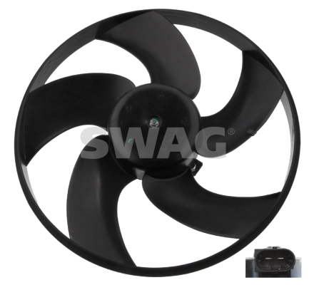 Fan Motoru P206 1,4HDI 206 1,4 16V ET3J4 P206 Gti 2,0 16V P206+ (T3E) Plus Klimasiz 100W | SWAG 62940638 | OEM 125383