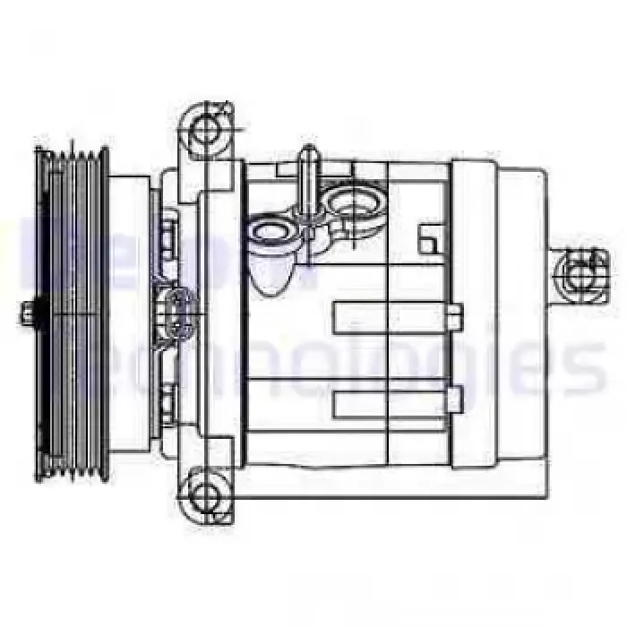 Klima Kompresoru Chevrolet Captiva 3,2 2006> Opel Antara 3,2 2007> | DELPHI TSP0155984 | OEM 20910244