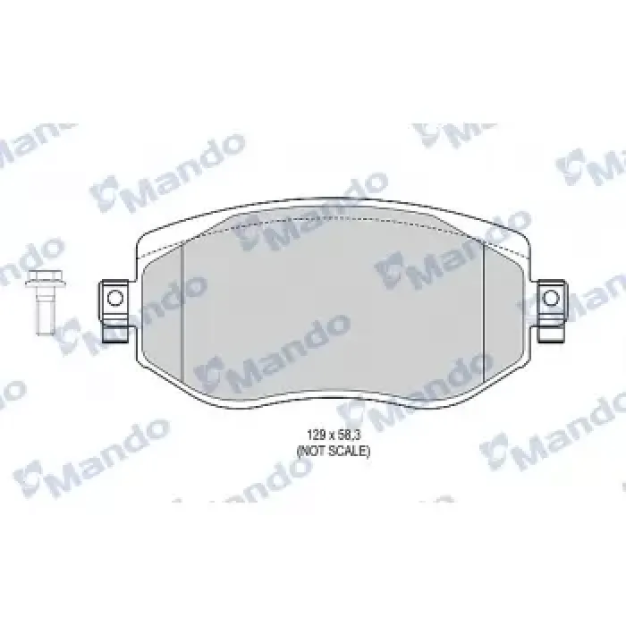 On Fren Balatasi Renault Megane 4 1.2 Tce 1.3 Tce 1.5 Dci 1.6 16V 2016> | MANDO MBF015304 | OEM 410603407R