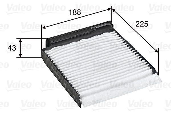 Polen Filtresi Nissan Micra K12 2003 2010 Nissan Note 2006 2012 Duster Dokker Logan Sandero Clio III Modus Twingo II 1,2 / 1,4 / 1,5 / 1,6 | VALEO 698753 | OEM 7701062227 7701062227 7701059997 7701059997