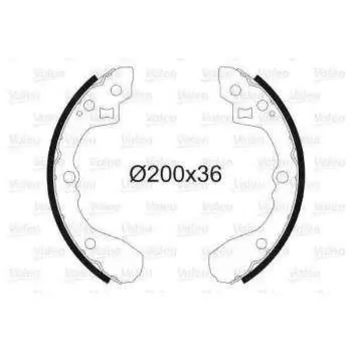 Arka Fren Balatasi Pabuc Sephia 1996 2001 Shuma 2001> | VALEO 562754 | OEM 0K2012638Z 0K2012638Z 0K2012638ZA 0K23N2638Z 0K2012638ZA 0K23N2638Z