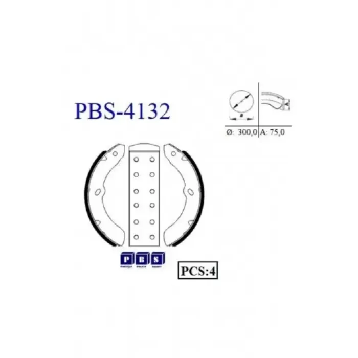 Fren Balatasi On Papuclu (085) Isuzu NKR55 NKR71 Nlr | PBS 4132 | OEM 897035085154 547110059251 547110059284