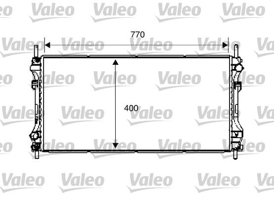 Motor Su Radyatoru (+AC) Transit V184 2,4TDCI 115PS / 120PS / 125PS 01>06 Klimali Olcu: (770 X 400×26) | VALEO 734292 | OEM YC1H 8005 DG 1671798 1671798