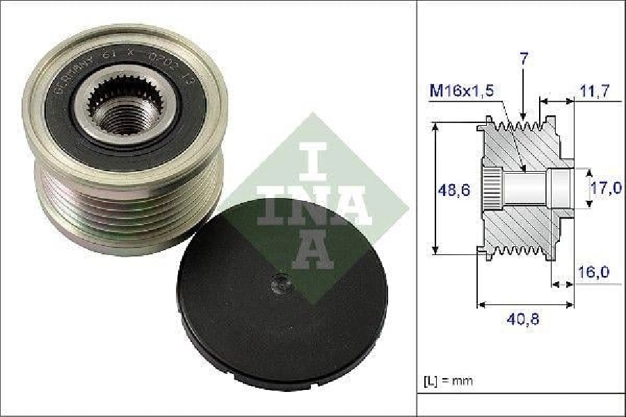 Alternatör Kasnak Dacia, Nissan, Opel, Renault 7 Kanal 535008010 | OEM 07105