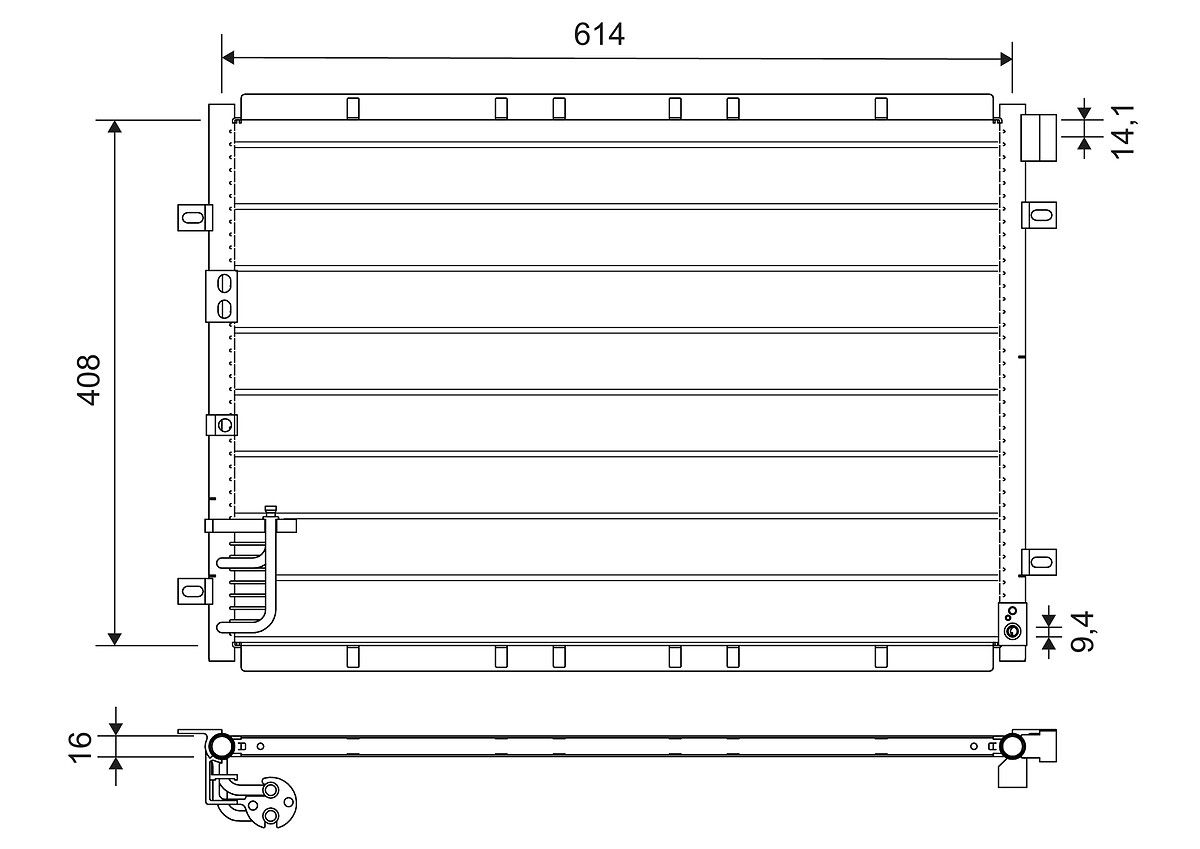Klima Radyatoru Kia Sorento 2,5 CRDI 2002> | VALEO 818080 | OEM 976063E000