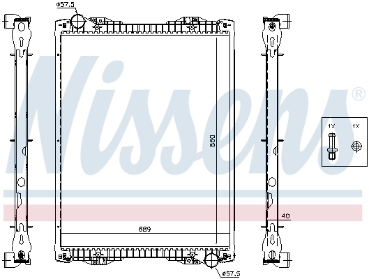 Su Radyatoru Scania P,G,R,T Seriler K Seri (Cerceveli) / (Mt) | NISSENS 67259A | OEM 1527656 1766125 1769999 1491710