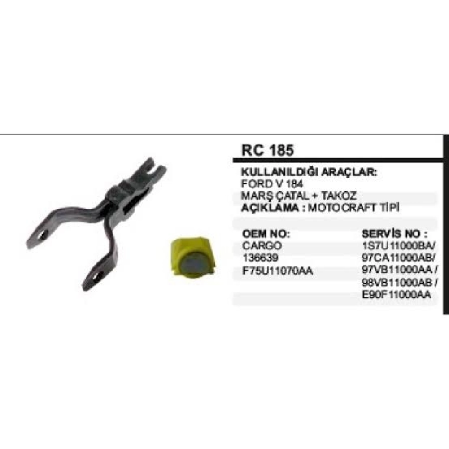 Marş Çatal Lastiği M Craft Ford V-184 | OEM PRS-RC185