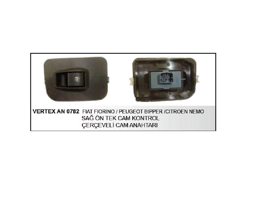 Cam Anahtarı Fiorino, Bıper, Nemo Sağ Tekli Ccvlı 2011-12 | OEM AN0782