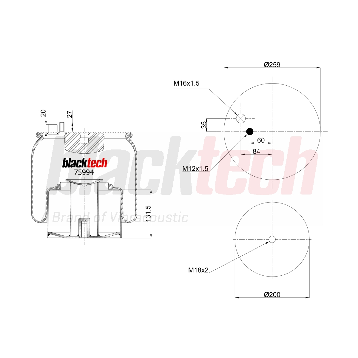 Körük Komple Metal Pistonlu | OEM 4884N1P01