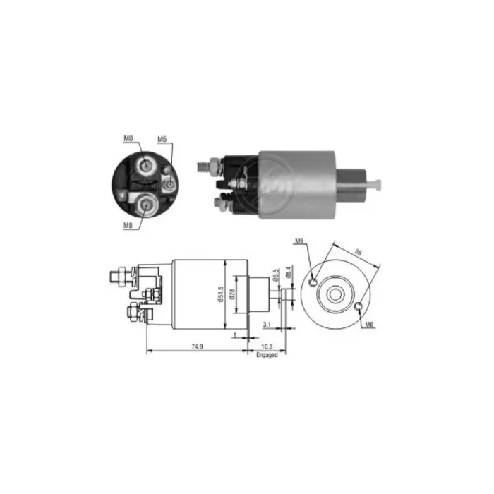 Mars Otomatigi 12V Renault Clio 1,5 Kangoo 1,5 Dacia Logan 1,5 Dizel Ducato Japon | ZM 2993 | OEM 4500256 7700300522 7700313447