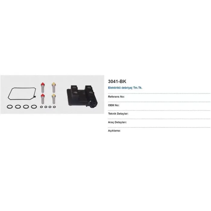 Elektrikli Havali Debriyaj Merkezi Tamir Takimi (Otomatik Sanziman) - Mercedes / Actros-Axor-Travego | MAY 3041-BK | OEM 9701500010-0002500562
