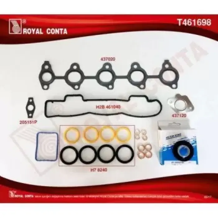 Ust Takim Conta S,K,C Haric Reinz Keceli Subap Lastikli P307 P308 P407 Partner Tepee Partner II P3008 P207 C4 Berlingo II Berlingo III C5 C4 (B7) DS4 Expert III Jumpy III DV6 (1,6 HDI) 75,00MM / C3 DV4TED4 (1,4HDI 16V) Ford Focus 1,6TDCI | ROYAL