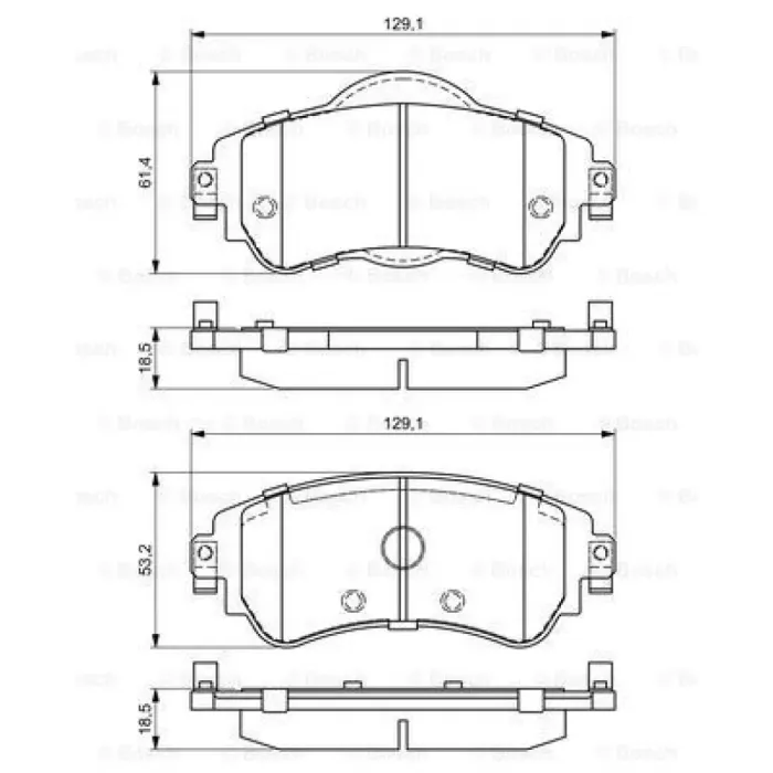 On Fren Balatasi C4 2 DS4 1.4 Vti.1.6 Hdi (11 / 2009 ) 1.6 E Hdi (04 / 2011 ) | BOSCH 0986494690 | OEM 4254A9