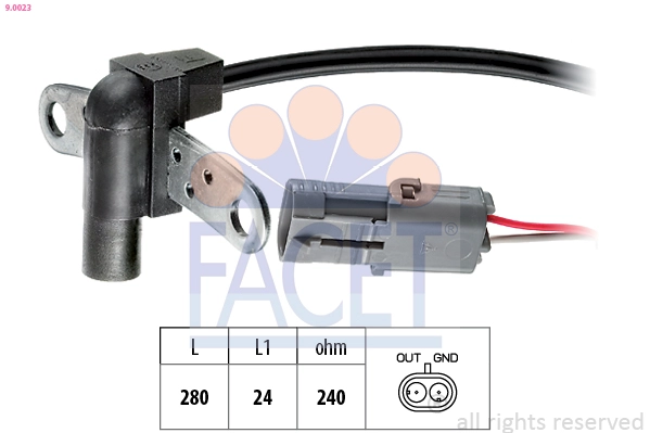 (Eksantrik) Krank Mili Sensörü Megane 1-Clio 1-Laguna 1-R19 | FACET 9.0023 | OEM 7700855719 7700859831
