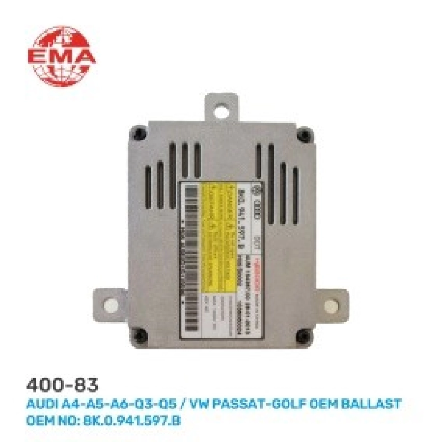 Xenon Beyni Audi A4-A5-A6-Q3-Q5, VW Passat-Golf OEM Ballast OEM: 8K 0.941.597.B | OEM 400-83
