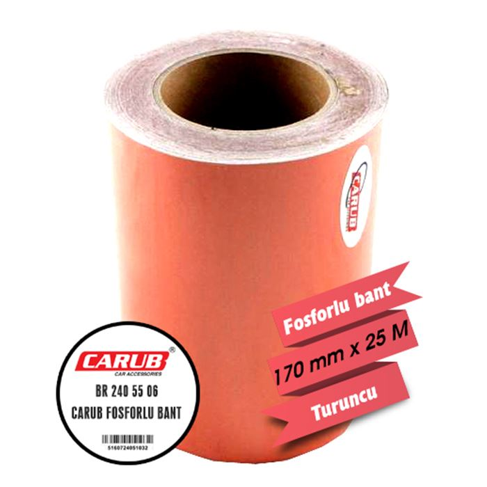 Carub Fosforlu Bant Turuncu 17CM X 25 Mt