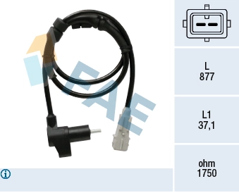 ABS Hiz Sensoru Arka Sag / Sol P406 Boy: 809MM | FAE 78371 | OEM 4545 49