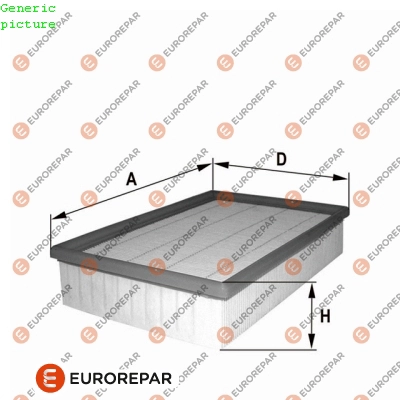 Hava Filtresi Corsa D 10> Z13DTJ Z13DTH A14NEL Z16LER Z17DTR Linea 07> Doblo 10> Punto 05> Mito 08> 1.4 Tjet | EUROREPAR 1680330680 | OEM 5835930