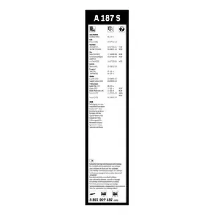 Silecek Supurgesi Takim Aerotwin [600 / 450 MM] | BOSCH 3397007187 | OEM 2K1955426B 2K1955426B 2K1955425B 2K1955425B