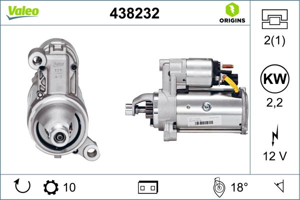 Mars Motoru 12V 10 Dis Audi V6 V8 TDI (B8 / D4 Motor) | VALEO 438232