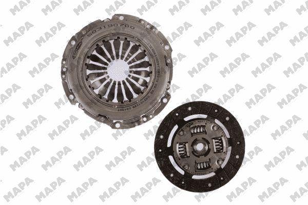 Debriyaj Seti Fiesta 1,25 16V / 1,3 / 1,4 16V 96>08 Fusion 1,25 16V 1,3 02>12 Mazda 121 1,25 16V / 1,3 96>03 Mazda 2 1,25 16V / 1,4 03 /> Benzinli (Rulmansiz) | MAPA 005190 909 | OEM 2S61