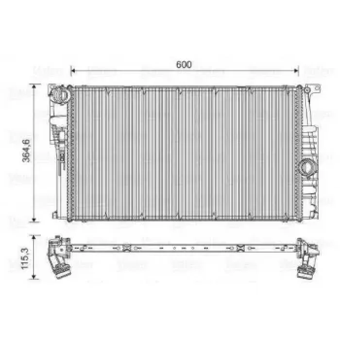 Motor Su Radyatoru MAN/SANZ (KLIMALI/SIZ) Bmw N13 N47 N B37 B47 F20 F30 F32 F34 I3 | VALEO 735451 | OEM 17117600511