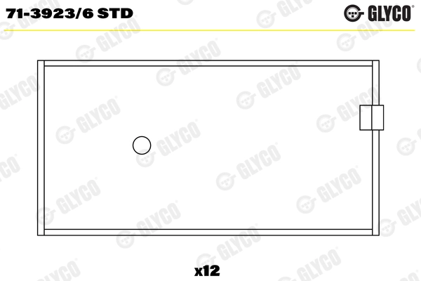 Kol Yatak Std Renault Magnum / Volvo FH12-FL12-FM12 ( D12A - DXI12 ) Takim | GLYCO 71-39236STD | OEM 1547742P51 276134 77750600