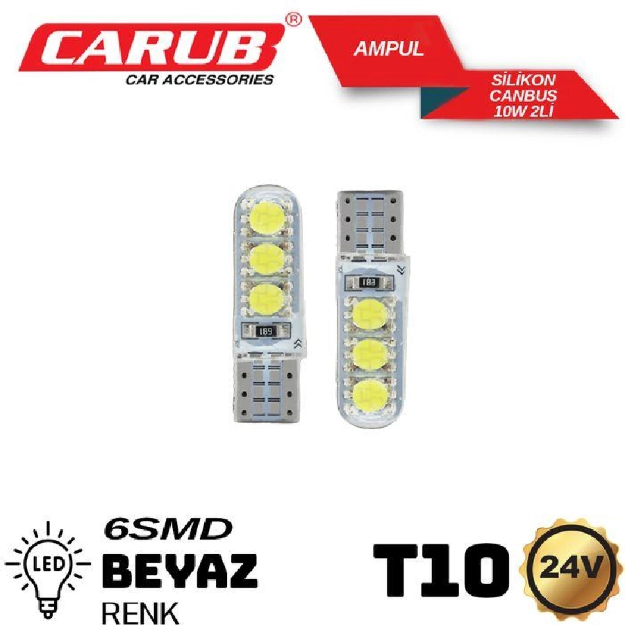 AMPUL24V T10 10W 6SMD Silikon Beyaz Cambus | OEM BR0405549