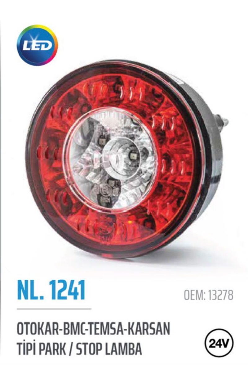 Otokar Bmc Temsa Karsan Tipi Park, Stop Lamba 24 Volt