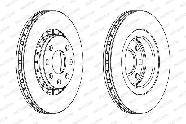 On Fren Diski Astra F Vectra A Vectra B 1,6 | FERODO DDF206 | OEM 569001 569008 569042