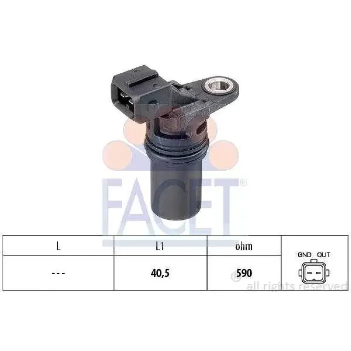 Krank Devir Sensoru Renault Master 3 2.3DCI Trafic 2 2.0 Dci Clio 3 1.2 1.5 Dci 1.6 | FACET 9.0539 | OEM 8200012097