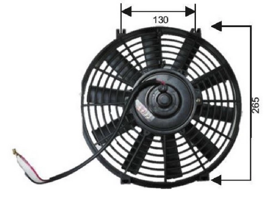 Fan Motoru 24V Pervaneli 11'' | OEM RFM1210