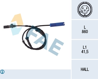 ABS Sensoru Arka BMW E39 96>03 | FAE 78046 | OEM 34526756376