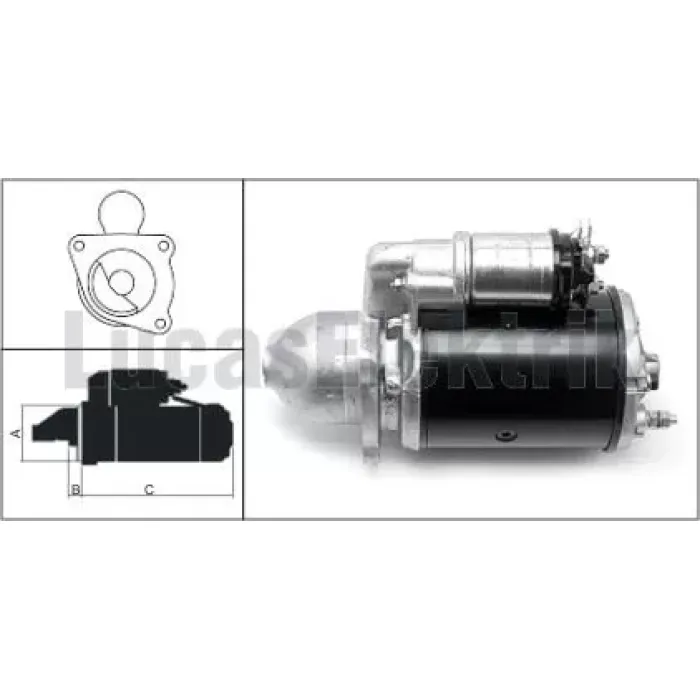 Mars Motoru 12V 2,8KW 10 Dis M127 Yukl,3CX 4CX | LUCAS 27518