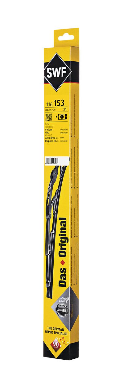 Silecek Supurgesi Swf On Sol (650MM) V-Class 638/2 99>03 Vito 638 97>03 | VALEO 116153 | OEM A6388201045