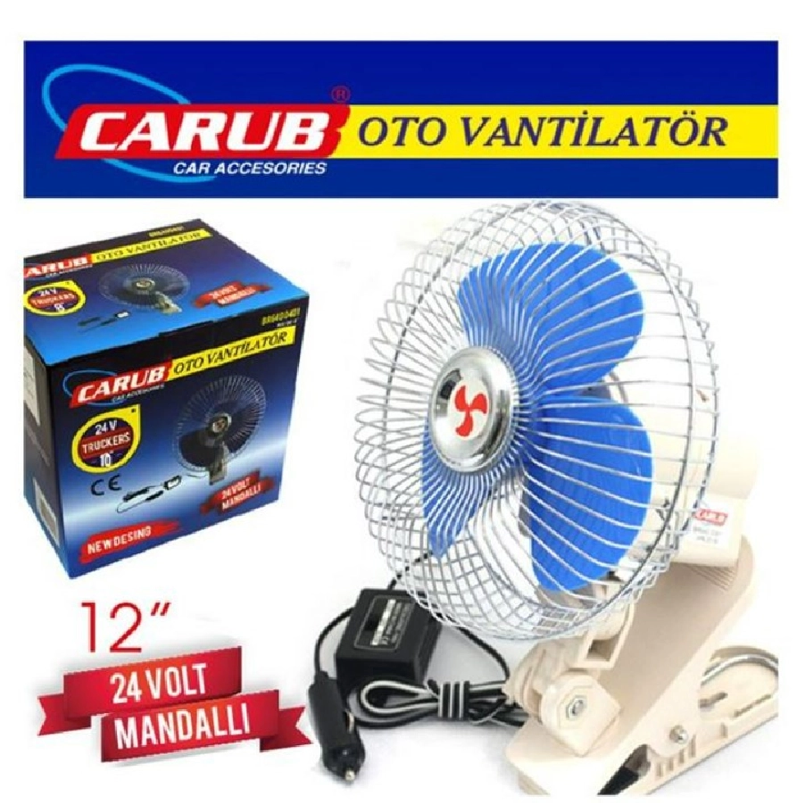 Vantilatör 24V 12 İnch Mandallı | OEM BR6400405