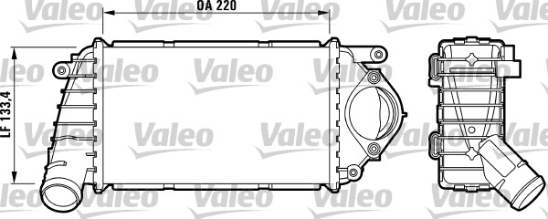 Turbo Radyatoru Intercooler Arosa 97>04 Lupo 99>06 Polo 00>02 1.4TDI Amf | VALEO 817486 | OEM 6E0145805B
